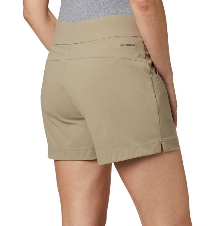 Calções Columbia Anytime Casuais™ Shorts Feminino Caqui Portugal | 168782-9BFN