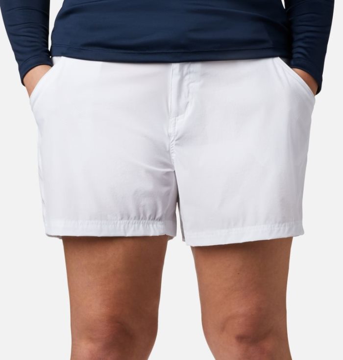 Calções Columbia Coral Point™ III Shorts Feminino Branco Portugal | 171331-VCC1