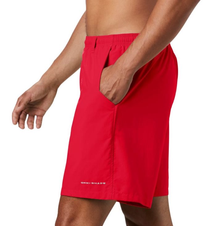 Calções Columbia PFG Backcast III™ Agua Shorts Masculino Vermelhas Portugal | 100293-MVNS