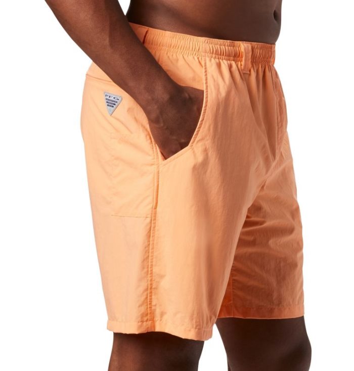 Calções Columbia PFG Backcast III™ Agua Shorts Masculino Luz Laranja Portugal | 185328-N4PZ