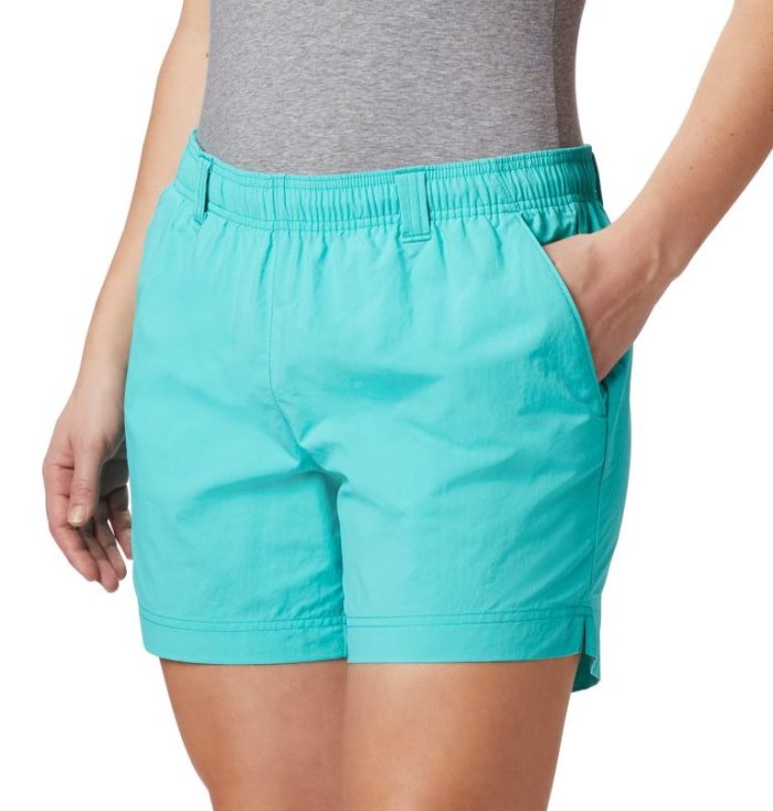 Calções Columbia PFG Backcast™ Agua Shorts Feminino Turquesa Portugal | 116570-1YD6