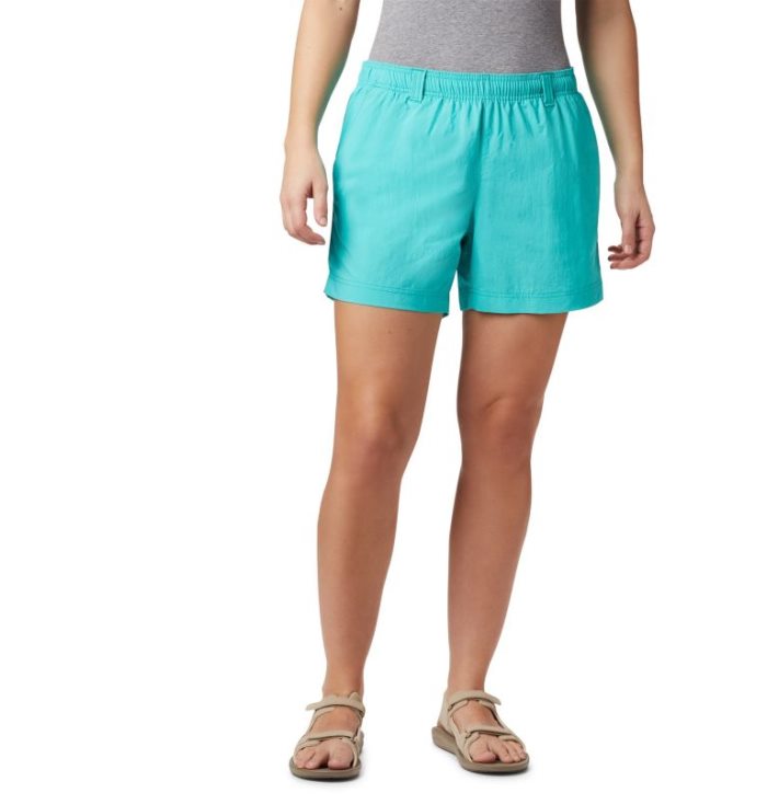 Calções Columbia PFG Backcast™ Agua Shorts Feminino Turquesa Portugal | 116570-1YD6