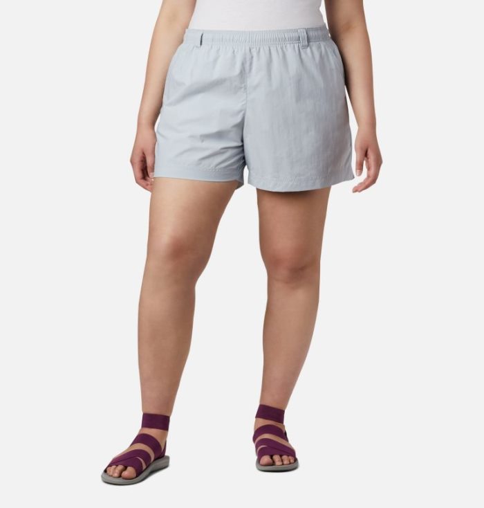 Calções Columbia PFG Backcast™ Agua Shorts Feminino Luz Cinzentas Portugal | 122476-T378