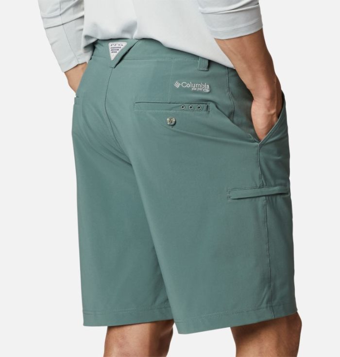 Calções Columbia PFG Grander Marlin™ II Offshore Shorts Masculino Luz Turquesa Portugal | 190021-RBU1