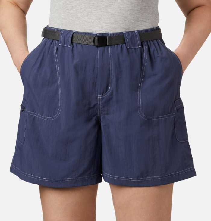 Calções Columbia Sandy River™ Cargo Shorts Feminino Azuis Escuro Portugal | 156751-D3JB