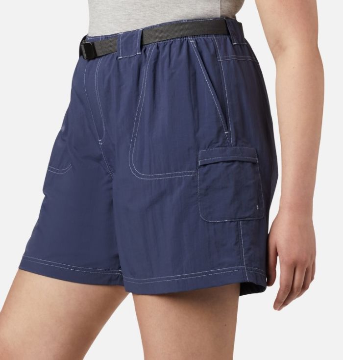 Calções Columbia Sandy River™ Cargo Shorts Feminino Azuis Escuro Portugal | 156751-D3JB