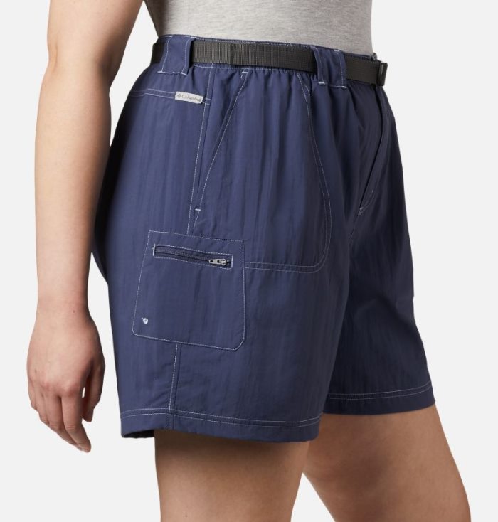 Calções Columbia Sandy River™ Cargo Shorts Feminino Azuis Escuro Portugal | 156751-D3JB