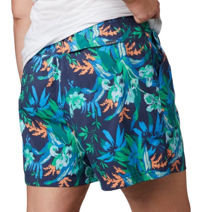 Calções Columbia Sandy River™ II Printed Shorts Feminino Azuis Escuro Portugal | 160324-J0XQ