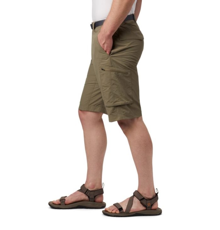 Calções Columbia Silver Ridge™ Cargo Shorts Masculino Verde Oliva Portugal | 118683-8GY7