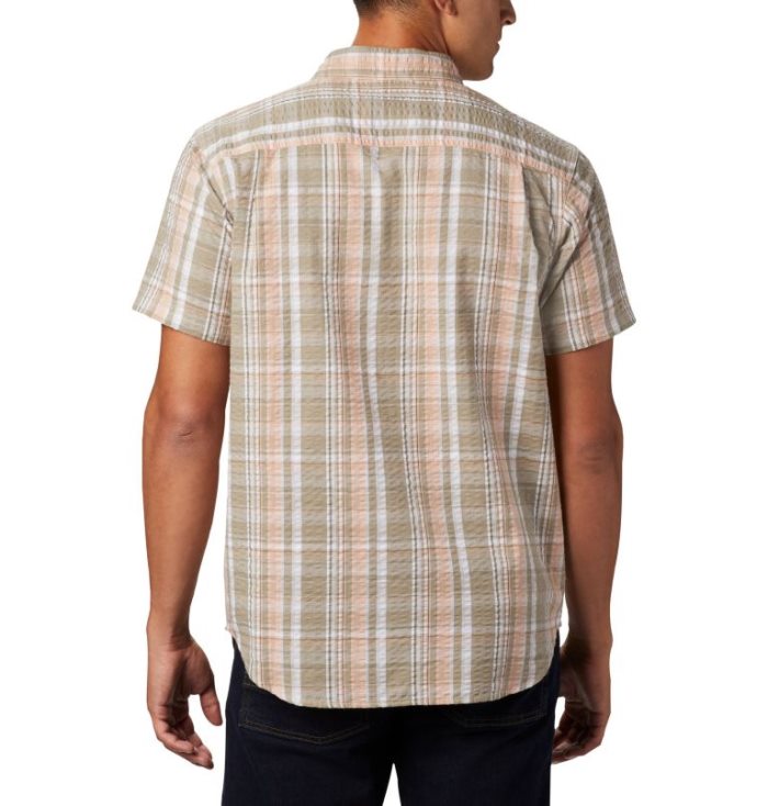 Camisas Columbia Brentyn Trilha™ Curta Sleeve Seersucker Shirt Masculino Luz Coral Portugal | 126313-CHQI