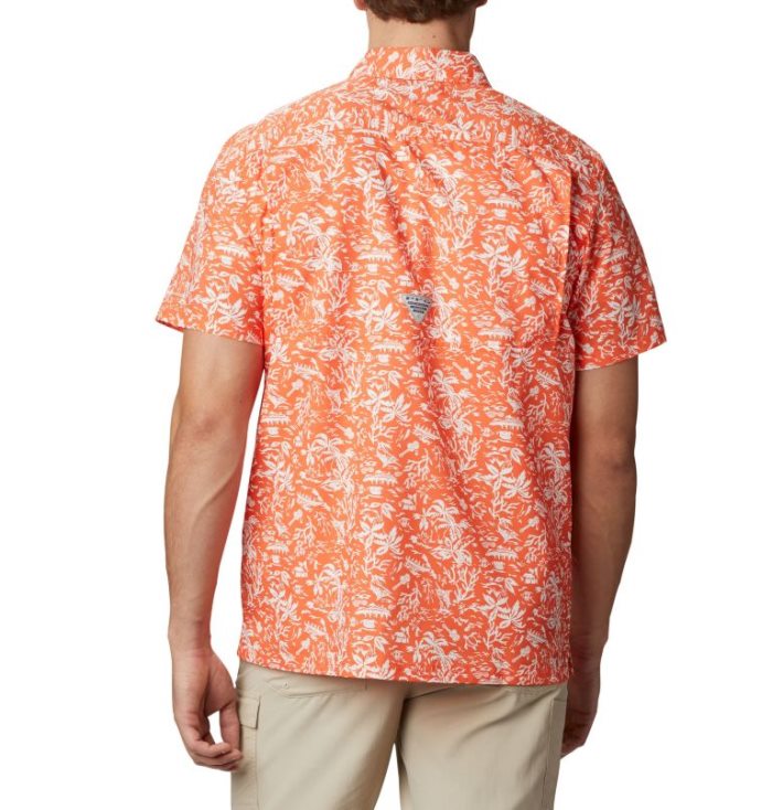 Camisas Columbia Collegiate PFG Super Slack Tide™ Shirt Masculino Laranja Portugal | 155579-XM3Q