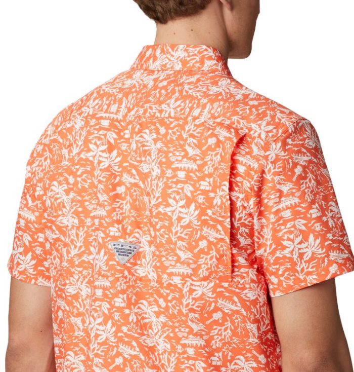 Camisas Columbia Collegiate PFG Super Slack Tide™ Shirt Masculino Laranja Portugal | 155579-XM3Q