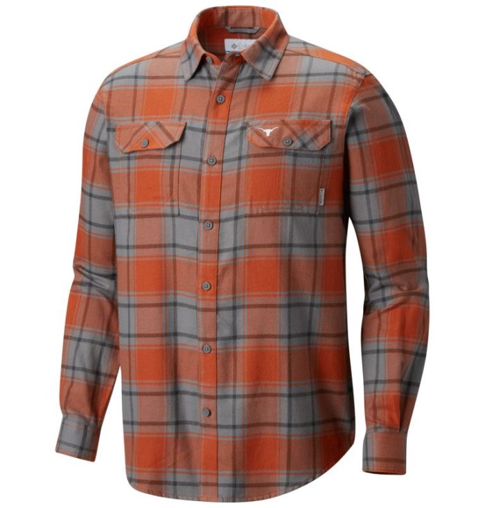 Camisas Columbia Flare Gun™ Flannel Long Sleeve Shirt Masculino Laranja Portugal | 129910-PMJC