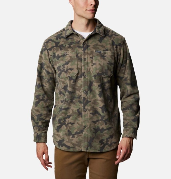 Camisas Columbia Flare Gun™ Fleece Over Shirt Masculino Camufladas Portugal | 121905-6X3E