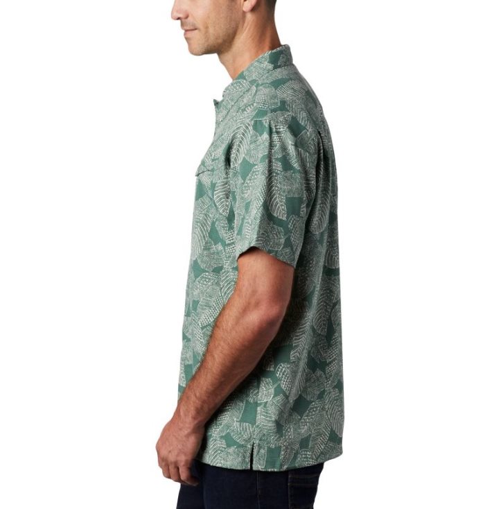 Camisas Columbia Lakeside Trilha™ Curta Sleeve Shirt Masculino Verdes Portugal | 106141-QAGC