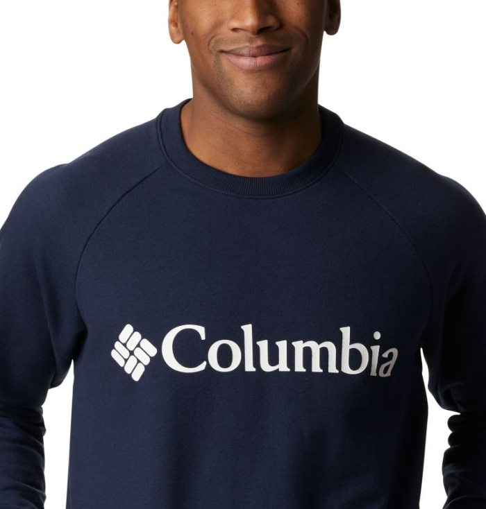 Camisas Columbia Lodge™ Crew Masculino Azul Marinho Branco Portugal | 156916-8U4F