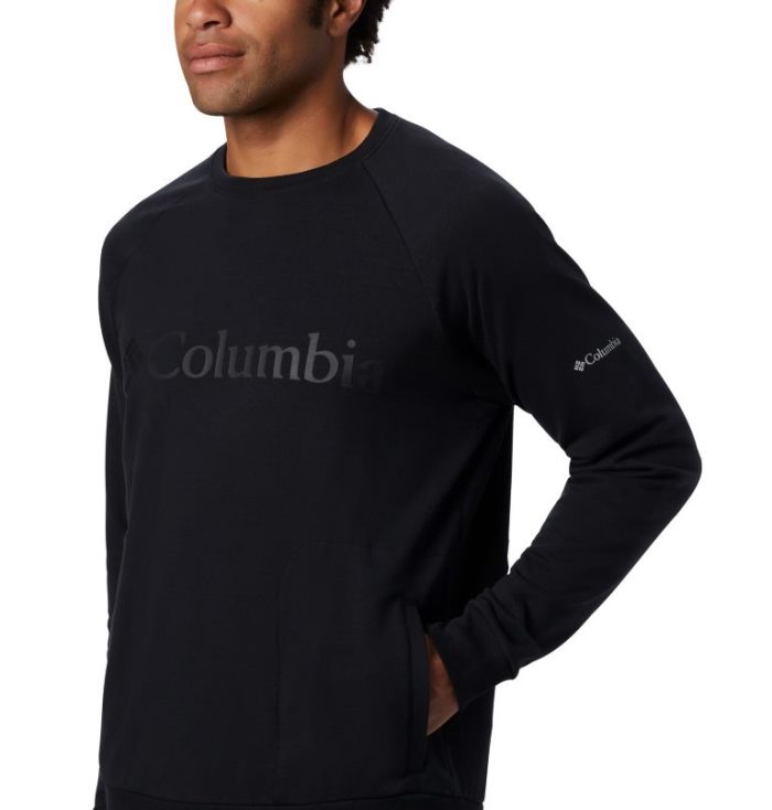 Camisas Columbia Lodge™ Crew Masculino Pretas Portugal | 140006-GYWT