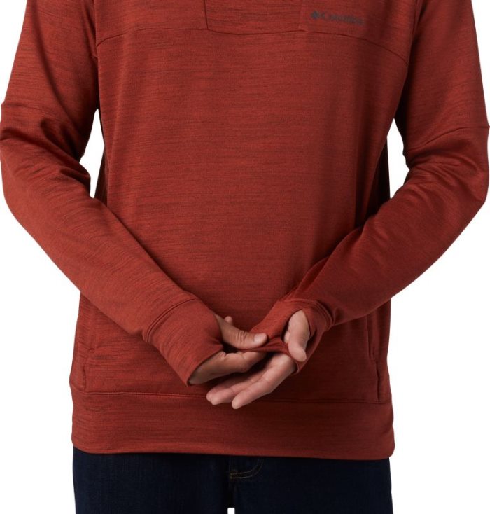 Camisas Columbia Maxtrail™ Camada Intermediária Hoodie Masculino Vermelhas Portugal | 155347-K6MW