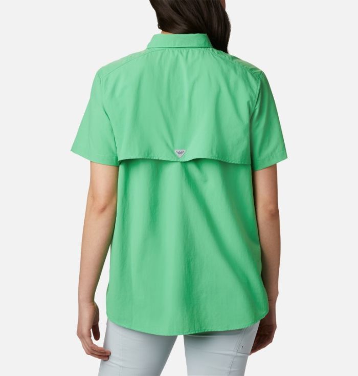 Camisas Columbia PFG Bahama™ Curta Sleeve Shirt Feminino Turquesa Portugal | 136800-TR87