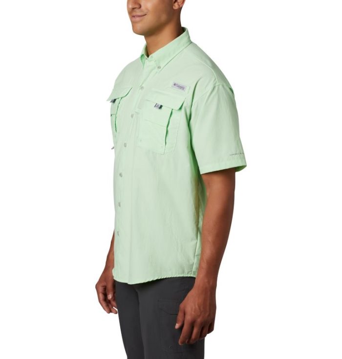 Camisas Columbia PFG Bahama™ II Curta Sleeve Shirt Masculino Luz Verdes Portugal | 106770-RVOO