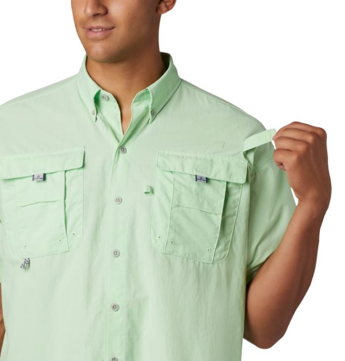 Camisas Columbia PFG Bahama™ II Curta Sleeve Shirt Masculino Luz Verdes Portugal | 106770-RVOO