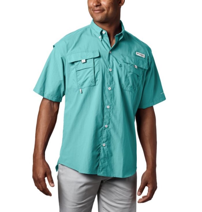 Camisas Columbia PFG Bahama™ II Curta Sleeve Shirt Masculino Turquesa Portugal | 121830-AEXF