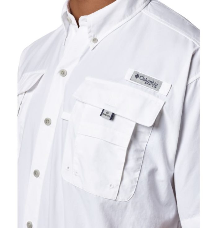 Camisas Columbia PFG Bahama™ II Curta Sleeve Shirt Masculino Branco Portugal | 127476-LZ1W