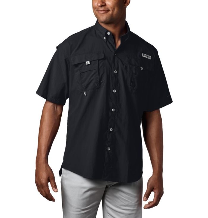 Camisas Columbia PFG Bahama™ II Curta Sleeve Shirt Masculino Pretas Portugal | 136439-3GH4