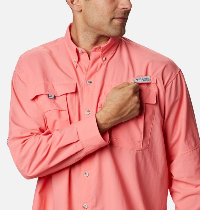 Camisas Columbia PFG Bahama™ II Long Sleeve Shirt Masculino Coral Portugal | 183118-DM0N