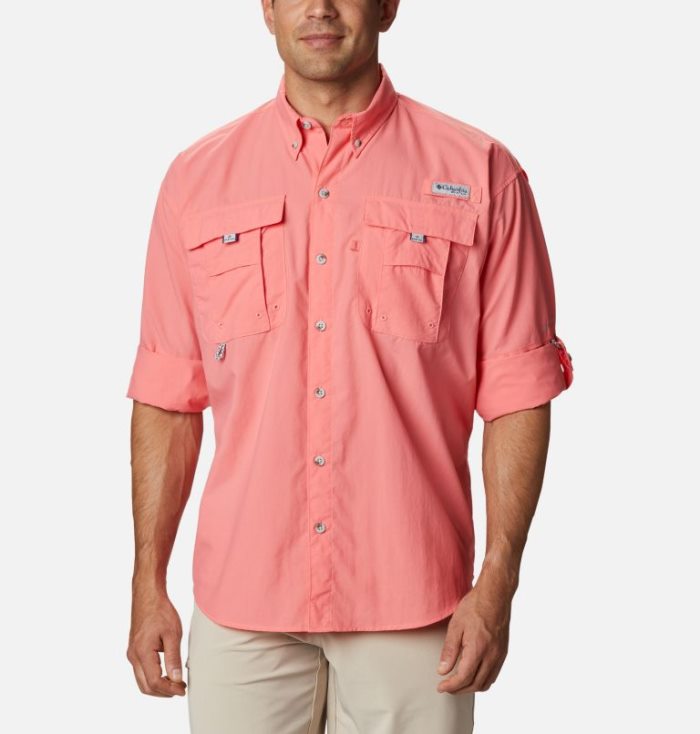 Camisas Columbia PFG Bahama™ II Long Sleeve Shirt Masculino Coral Portugal | 183118-DM0N