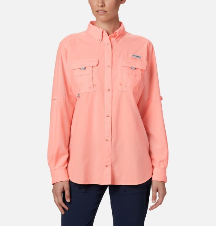 Camisas Columbia PFG Bahama™ Long Sleeve Shirt Feminino Rosa Portugal | 118953-8GDT