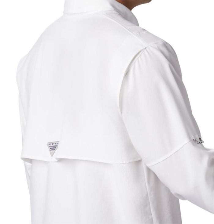 Camisas Columbia PFG Blood and Guts™ III Long Sleeve Woven Shirt Masculino Branco Portugal | 115293-H8IB