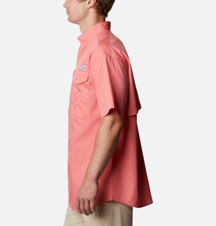 Camisas Columbia PFG Bonehead™ Curta Sleeve Shirt Masculino Coral Portugal | 115737-L6ZT