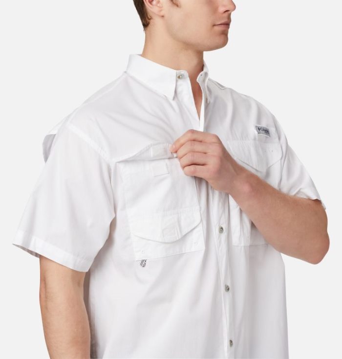 Camisas Columbia PFG Bonehead™ Curta Sleeve Shirt Masculino Branco Portugal | 142002-EO0I