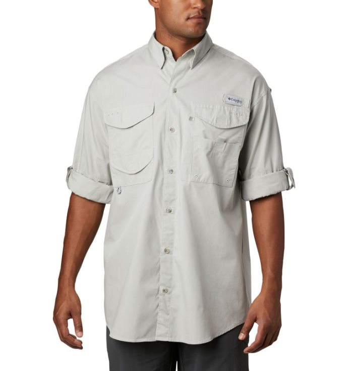 Camisas Columbia PFG Bonehead™ Long Sleeve Shirt Masculino Cinzentas Portugal | 126952-BZ34