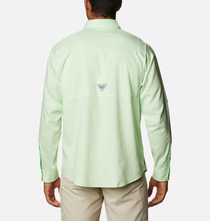 Camisas Columbia PFG Crystal Springs™ Long Sleeve Shirt Masculino Luz Verdes Portugal | 100198-JFJU