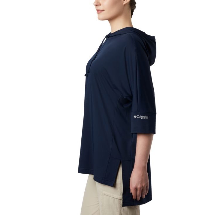 Camisas Columbia PFG Freezer™ Cover Up Feminino Azul Marinho Portugal | 143028-9AYG