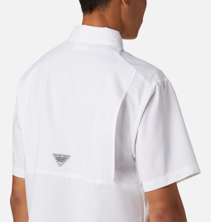 Camisas Columbia PFG Grander Marlin™ Woven Curta Sleeve Shirt Masculino Branco Portugal | 144304-YL03