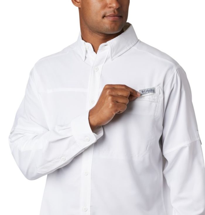 Camisas Columbia PFG Grander Marlin™ Woven Long Sleeve Shirt Masculino Branco Portugal | 150851-9PO4