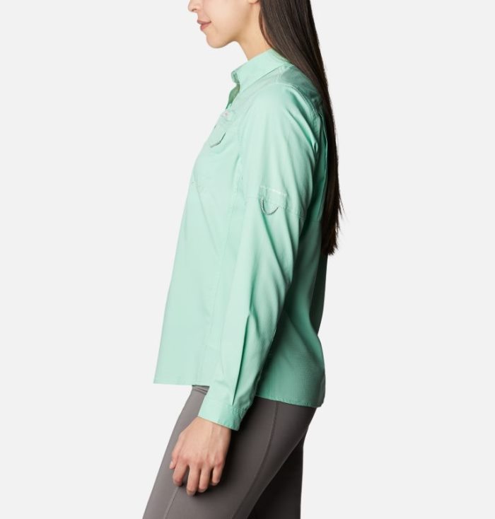 Camisas Columbia PFG Lo Drag™ Long Sleeve Shirt Feminino Menta Portugal | 191584-N4IY