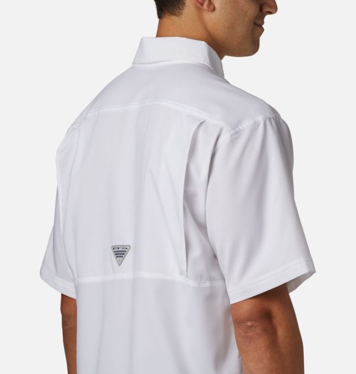 Camisas Columbia PFG Low Drag Offshore™ Curta Sleeve Shirt Masculino Branco Portugal | 101569-ELZ9