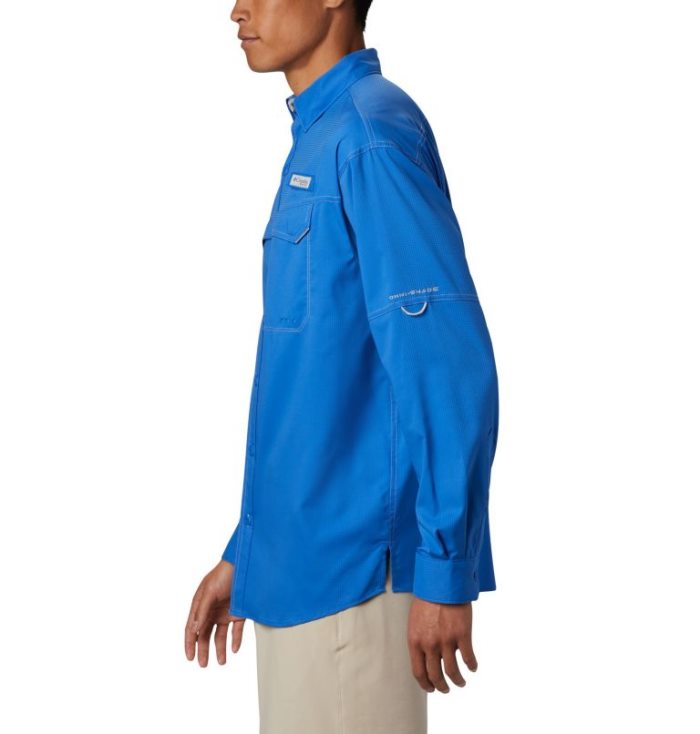 Camisas Columbia PFG Low Drag Offshore™ Long Sleeve Shirt Masculino Azuis Portugal | 111295-49WJ