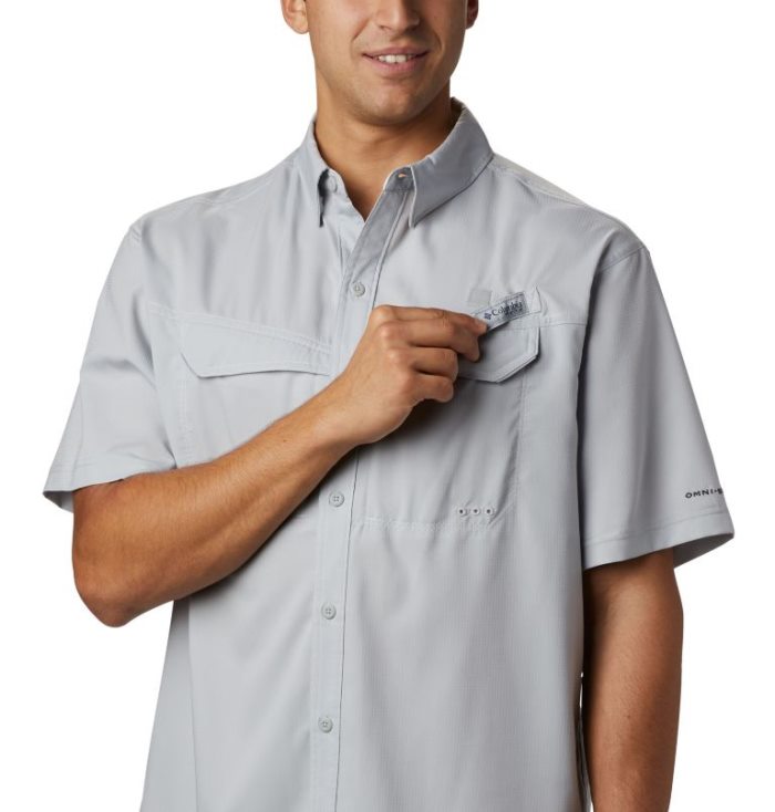 Camisas Columbia PFG Low Drag Offshore™ Curta Sleeve Shirt Masculino Cinzentas Portugal | 137485-IZP7