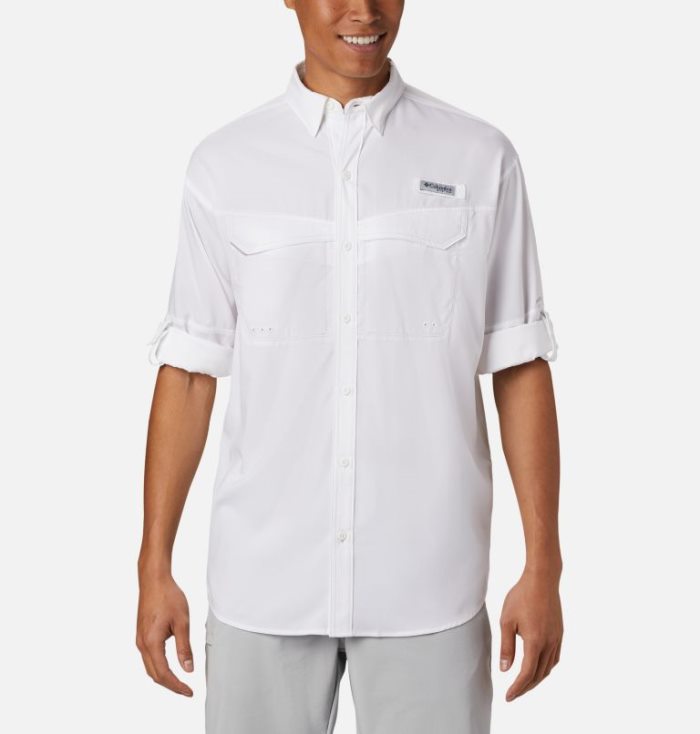 Camisas Columbia PFG Low Drag Offshore™ Long Sleeve Shirt Masculino Branco Portugal | 151184-YW5L