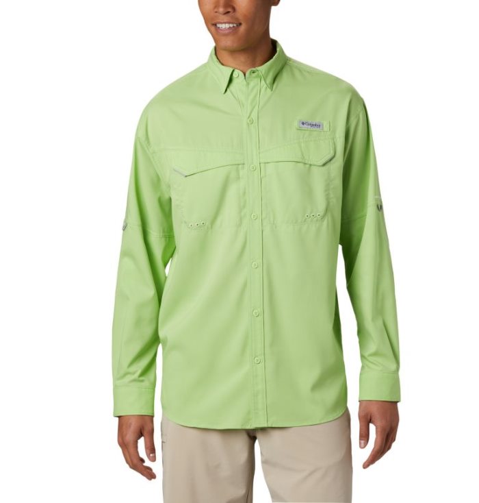 Camisas Columbia PFG Low Drag Offshore™ Long Sleeve Shirt Masculino Luz Verdes Portugal | 152382-OW0H