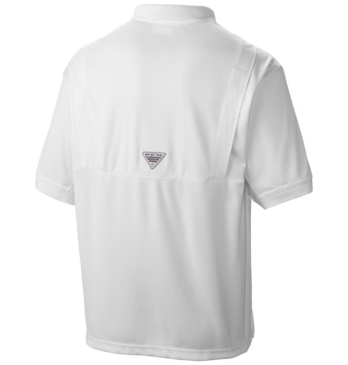 Camisas Columbia PFG Perfect Cast™ Camisa Polo Masculino Branco Portugal | 119326-7IDX