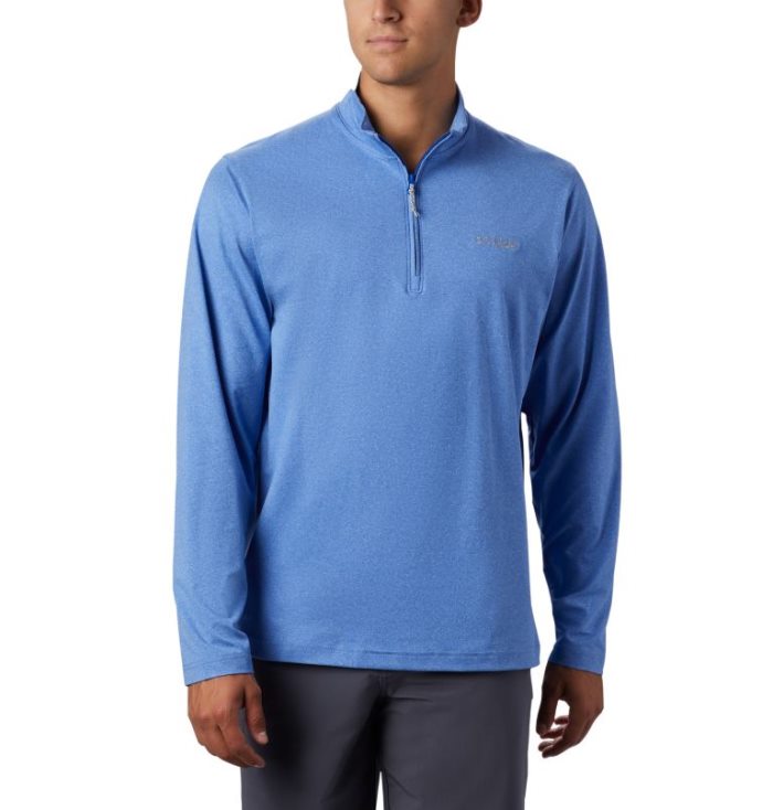 Camisas Columbia PFG Slack Tide™ 1/4 Zip Estacionar Masculino Azuis Portugal | 137539-ICIY