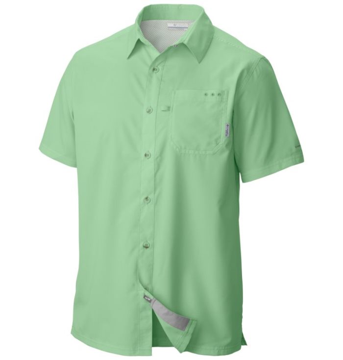 Camisas Columbia PFG Slack Tide™ Camp Shirt Masculino Luz Verdes Portugal | 118895-V8RV