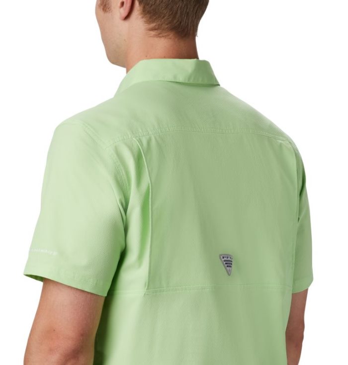 Camisas Columbia PFG Slack Tide™ Camp Shirt Masculino Luz Verdes Portugal | 123623-JXP0