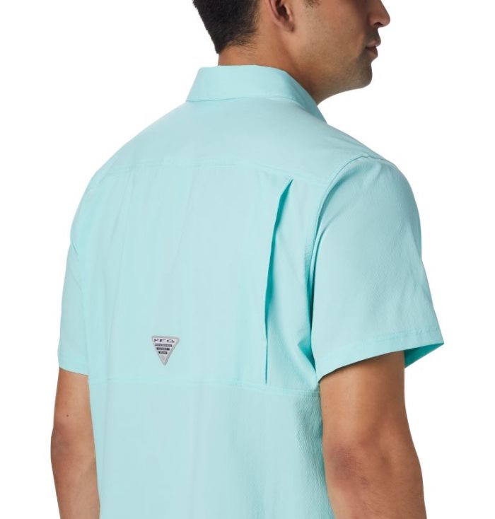 Camisas Columbia PFG Slack Tide™ Camp Shirt Masculino Turquesa Portugal | 138821-9YQJ